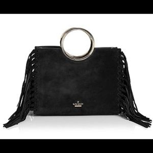 Kate Spade Suede White Rock Road Sam Satchel- NEW
